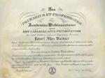 Bachelor of Arts Diploma - Robert Waidner