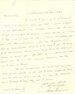Letter from James Buchanan to Samuel C. Humes