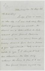 Letter from James Buchanan to George Plitt