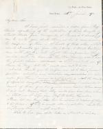 Letter from George Lawrence to J. H. McIlvaine (Draft)