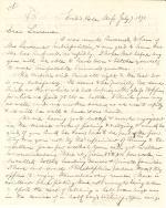Letters from Spencer Baird to George Lawrence (Jul. - Sept. 1871)