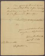 Letter from John Dickinson to Speaker of the Pennsylvania General Assembly