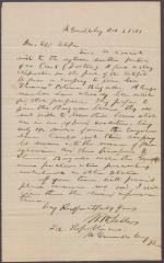 Letters from W. W. Sellers to Eli Slifer