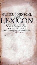 Lexicon Chymicum