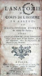 L'Anatomie Du Corps De L'Homme En Abregé: Ou Description Courte...