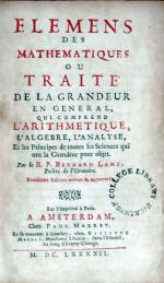Elemens Des Mathematiques.Troisiéme Edition