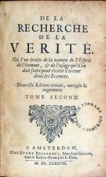 De La Recherche De La Verité..Nouvelle Edition.Tome Second