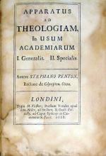 Apparatus Ad Theologiam, In Usum Academiarum. Specialis (II)