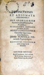 Distinctiones Et Axiomata Philosophica