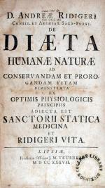 De Diaeta Humanae Naturae Ad Conservandam Et Prorogandam Vitam...