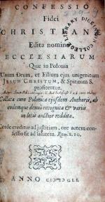 Confessionio Fidei Christianae Edita nomine Ecclesiarum Quae in Polonia...