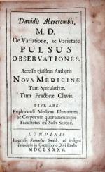 De Variatione, ac Varietate Pulsus Observationes. Accessit...