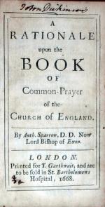 A Rationale upon the Book of Common-Prayer of the Church of England