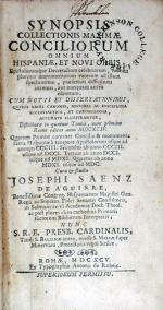 Synopsis Collectionis Maximae Conciliorum Omnium Hispaniae, Et Novi Orbis