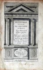 Inventaire General De L'Histoire de France