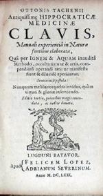 Hippocraticae Medicinae Clavis,.Editio tertia