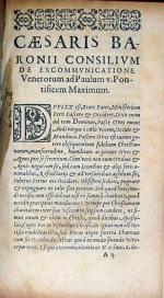 De Venetorum excommunicatione, adversus Caesarem Baronium.dissertatio
