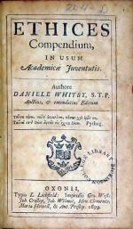 Ethices Compendium, In Usum Academicae Juventutis