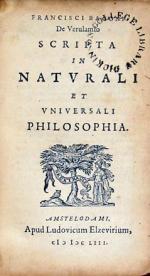 Scripta in Natvrali et Vniversali Philosophia
