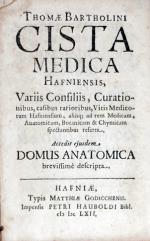 Cista Medica Hafniensis, .Accedit ejusdem Domus Anatomica (II)