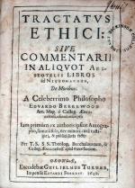 Tractatvs Ethici: Sive Commentarii In Aliqvot Aristotelis Libros...