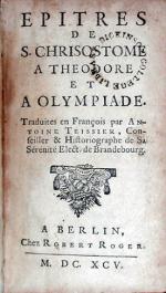 Epitres.A Theodore Et A Olympiade
