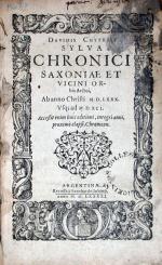Sylva Chronici Saxoniae et Vicini Orbis...