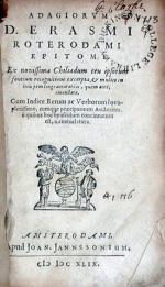 Adagiorvm…Epitome. Ex novissima Chiliadum ceu ipsorum fontium...