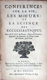 Conferences Sur La Vie, Les Moeurs, Et La Science Des Ecclesiastiques