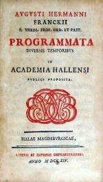 Programmata Diversis Temporibvs in Academia Hallensi pvblice proposita