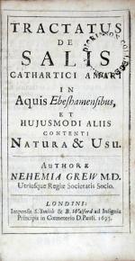 Tractatus de Salis Cathartici Amari In Aquis Ebeshamensibus...