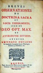 Breves Observationes De Doctrina Sacra et Locis Theologicis...