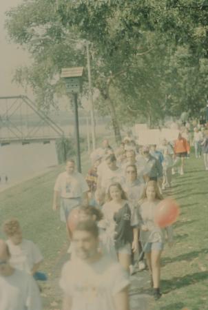 Harrisburg AIDSWalk Attendees Walking, photo 2 - 1991