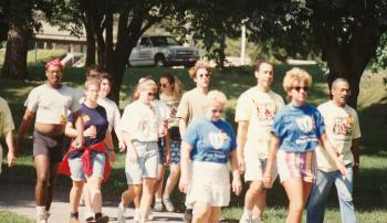 Harrisburg AIDSWalk Attendees Walking, photo 3 - 1992