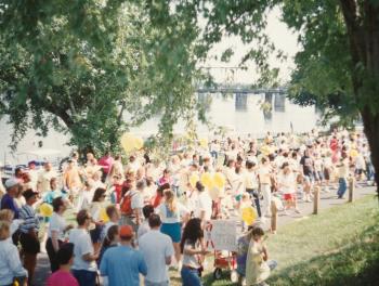Harrisburg AIDSWalk Attendees Walking - 1994