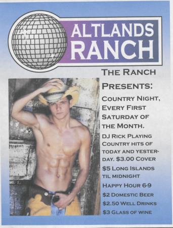 Altland's Ranch Country Night Poster - undated