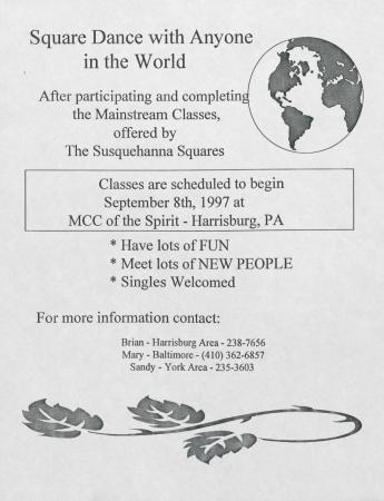 Altland's Ranch "Square Dance with Anyone in the World" Posters - September 8, 1997