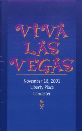 ''Viva Las Vegas'' Fundraiser Program - November 18, 2001