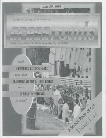 Crossroads Magazine Premier Issue Sneak Peak - July 30, 1995