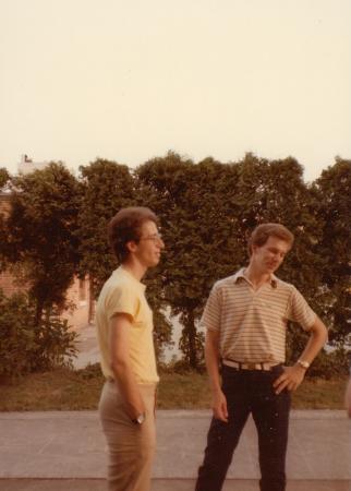 Two members at the Dignity/Central PA Great South Lawn Picnic - Summer 1983