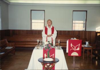 Father Wallace Sawdy at the Dignity/Central PA 16th Anniversary Celebration - July 1991