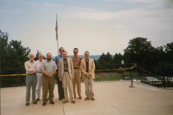 Group of members outside the Dignity/Central PA 20th Anniversary Celebration - July 1995  