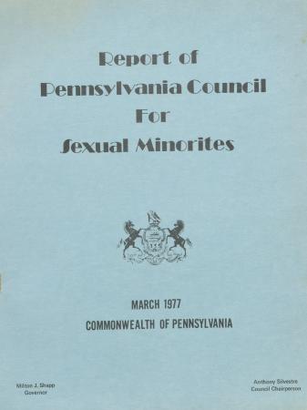 Report of Pennsylvania Council for Sexual Minorities - March 1977 