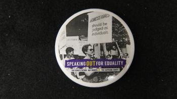 Speaking out for Equality Pin