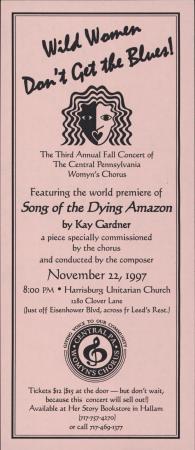 Central PA Womyn's Chorus Concert Flyer
