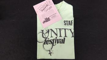 Unity Festival 1990 Advertisement and Staff T-shirt