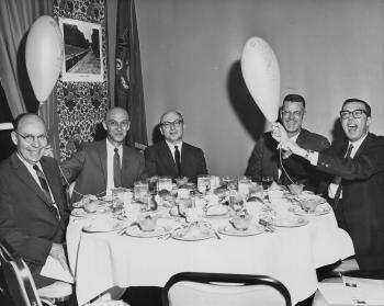Richard Schlegel at dinner event - circa 1964