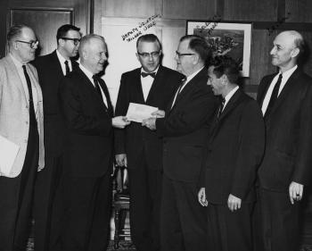 Richard Schlegel at event for PA Department of Highways - circa 1964