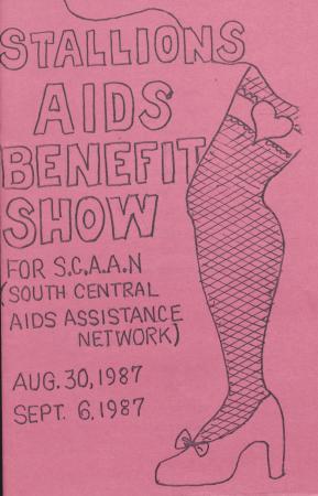 Stallions AIDs Benefit Show Program - August 30 & September 6, 1987