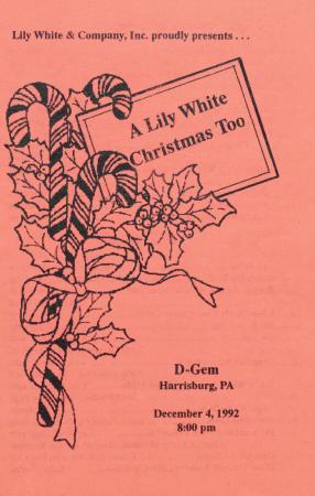 A Lily White Christmas Too program – December 4, 1992
